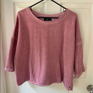 American Eagle oversized cropped sweatshirt